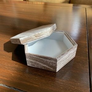 Faux Driftwood Hexagonal Boxes (multiple sizes)